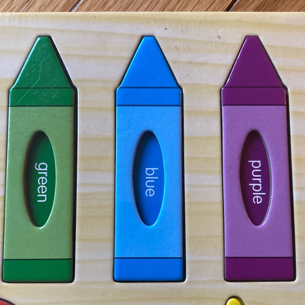 Colors & Shapes Wooden Inset Puzzle - Picture 3 of 13